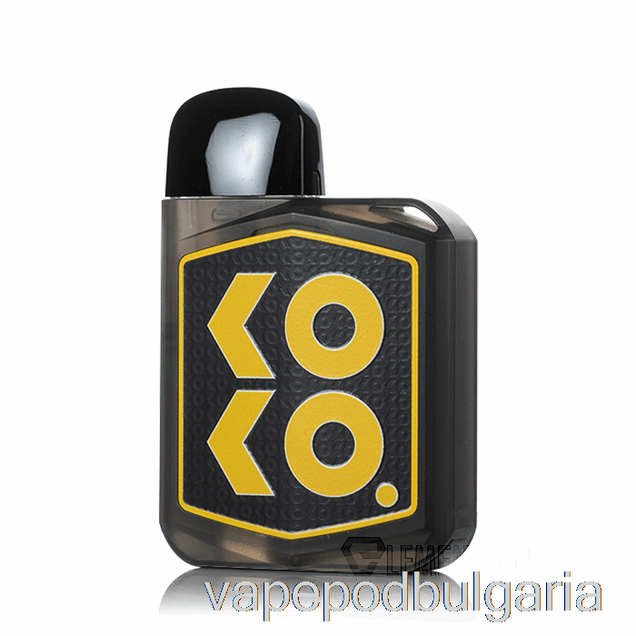 Vape Bulgaria Uwell Caliburn Koko Prime 15w Pod система тъмно полупрозрачно черно и златно